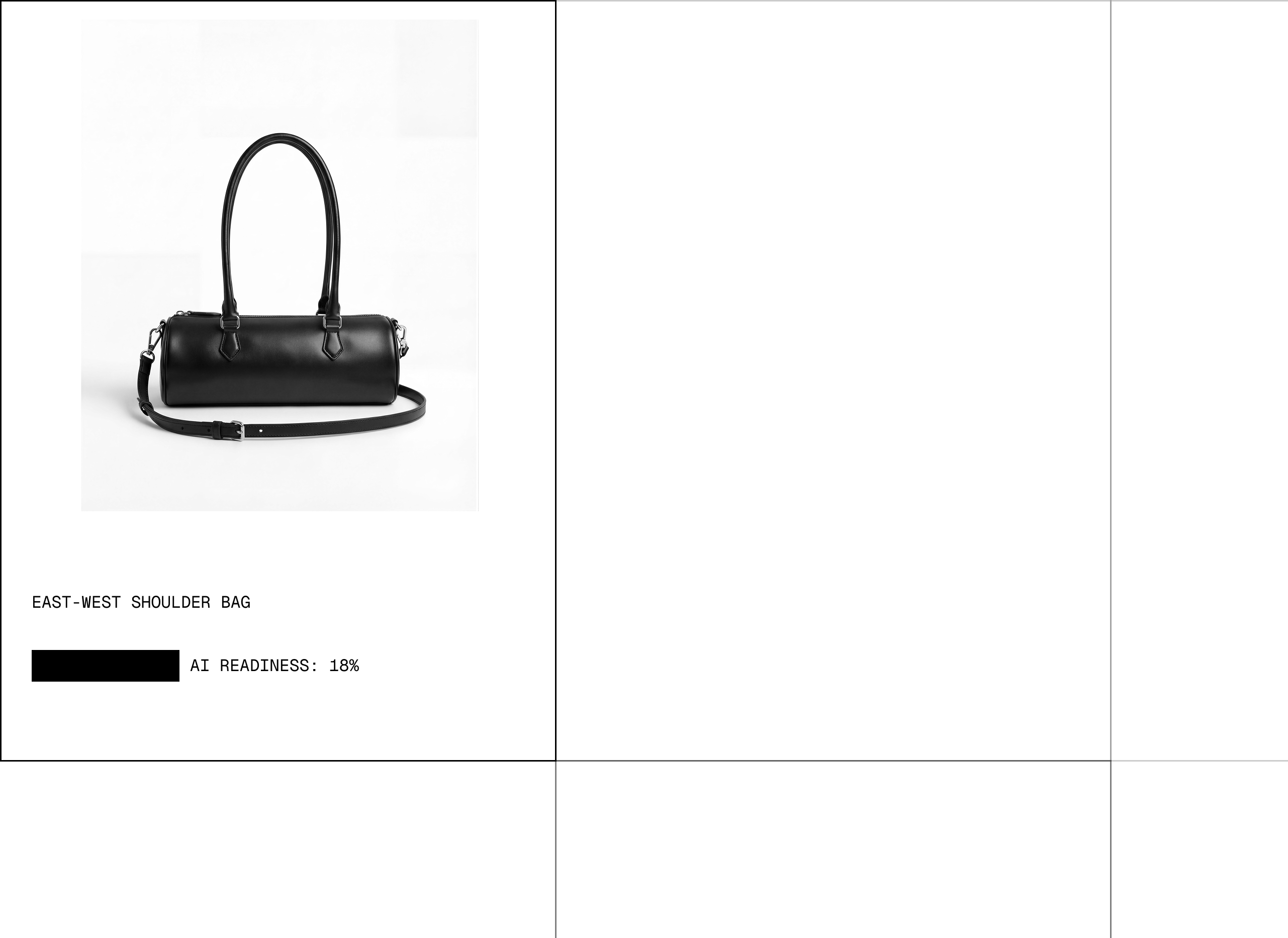 East-west shoulder bag — AI readiness 18%